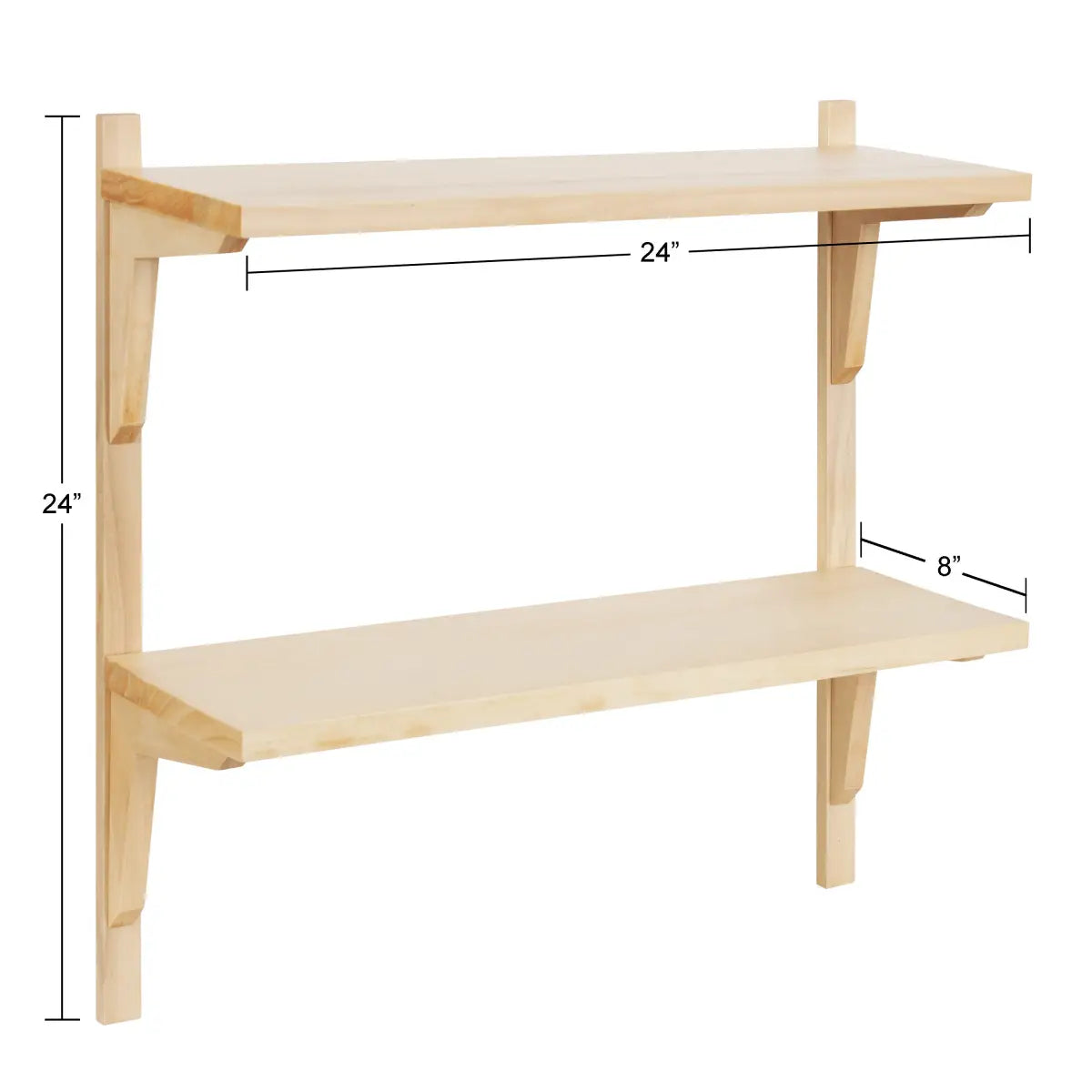 Meridien Wood Wall Shelf - Modern and Minimal - kateandlaurel