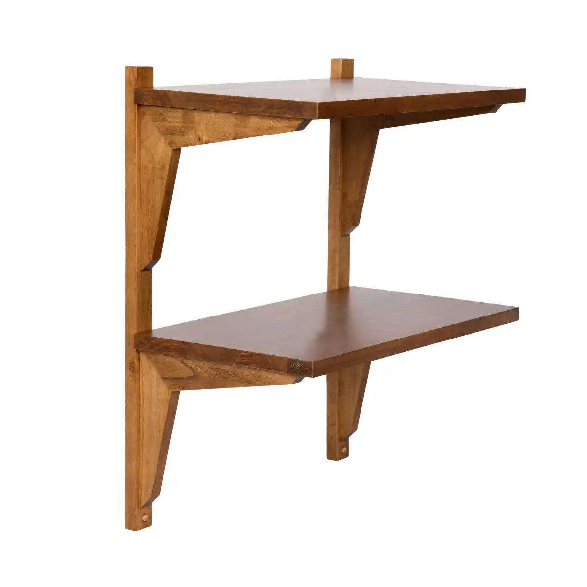 Meridien Wood Wall Shelf - Modern and Minimal - Rustic Brown / 18x12x24 - kateandlaurel