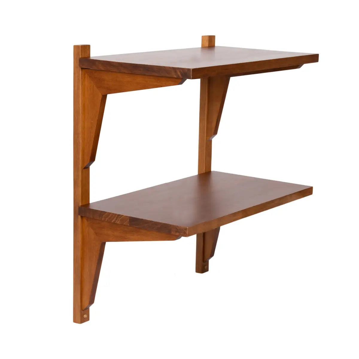 Meridien Wood Wall Shelf - Modern and Minimal - Walnut Brown / 18x12x24 - kateandlaurel