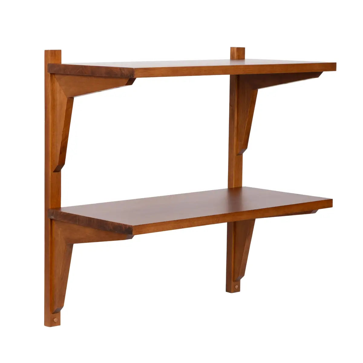 Meridien Wood Wall Shelf - Modern and Minimal - Walnut Brown / 24x12x24 - kateandlaurel