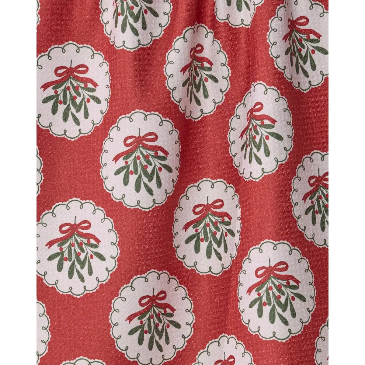 Kitchen Tea Towel - Merry Mistletoe - Geometry