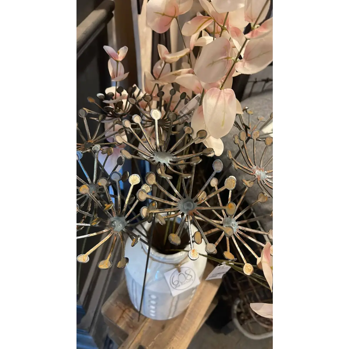 Metal Dandelion Wish Flower Garden Decor - 608 The Factory