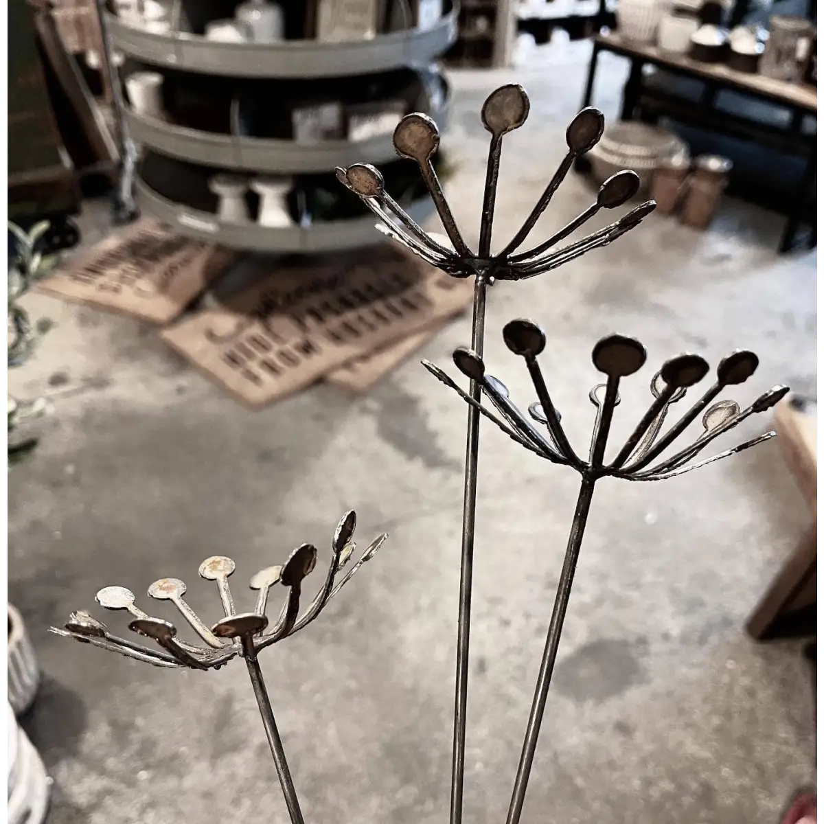 Metal Dandelion Wish Flower Garden Decor - 608 The Factory