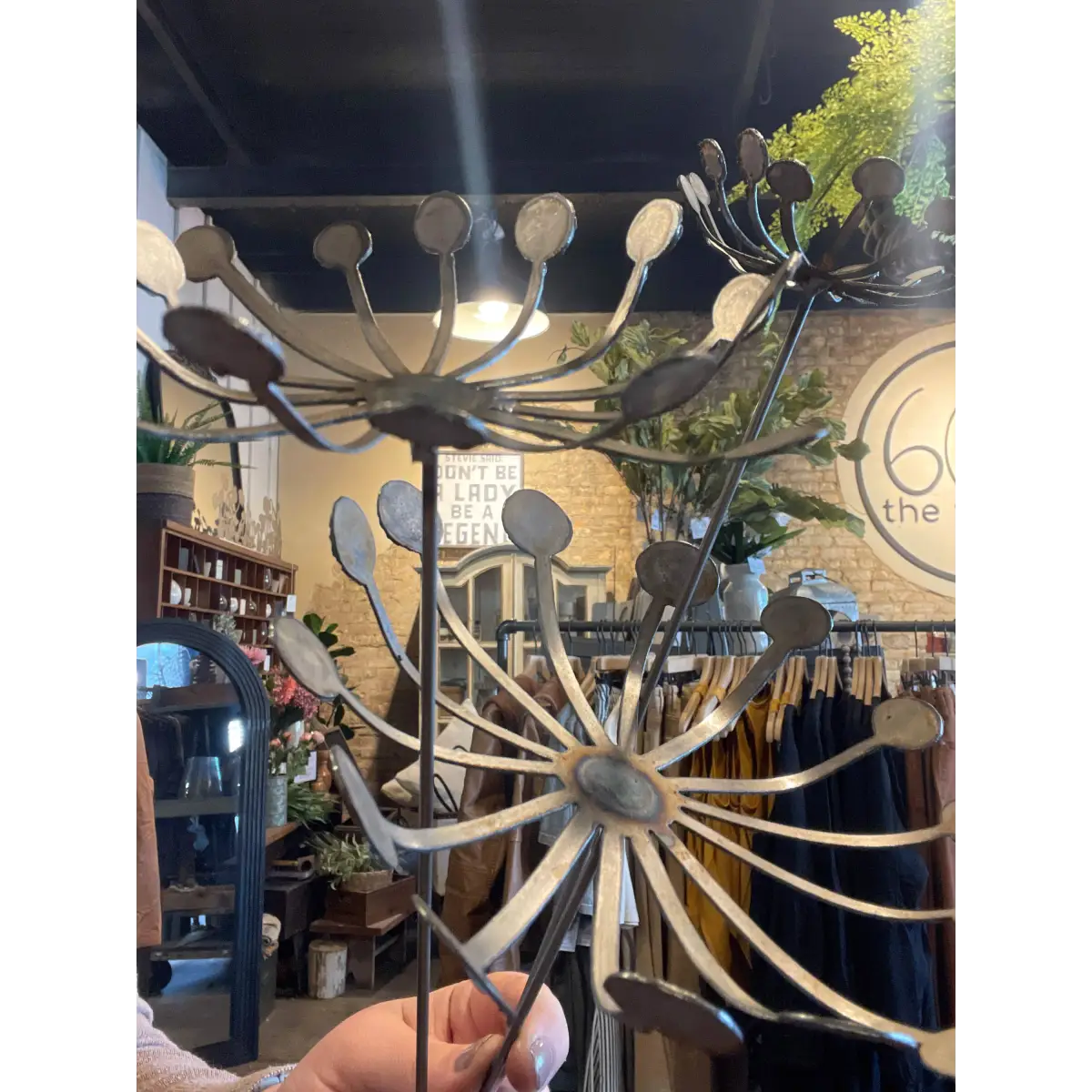 Metal Dandelion Wish Flower Garden Decor - 608 The Factory