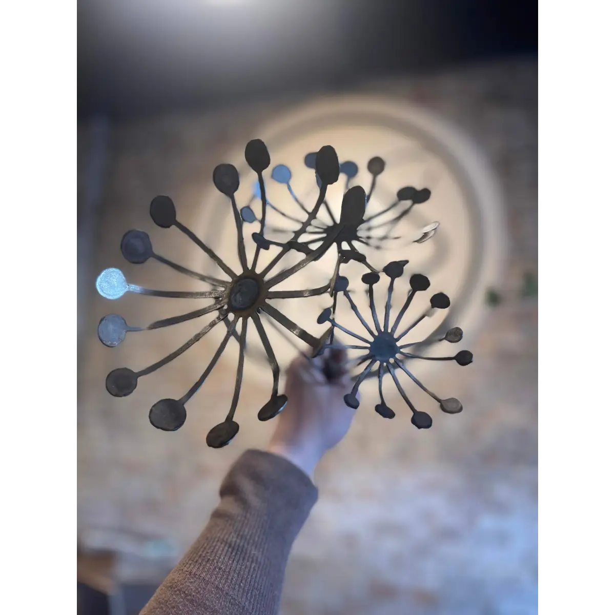 Metal Dandelion Wish Flower Garden Decor - 608 The Factory