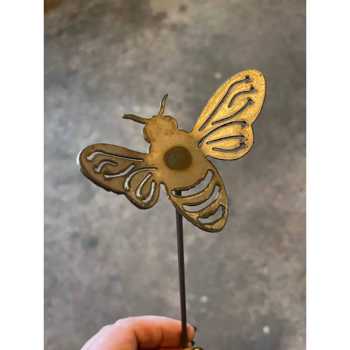 Metal Honey Bee Garden Decor Stake - 608 The Factory
