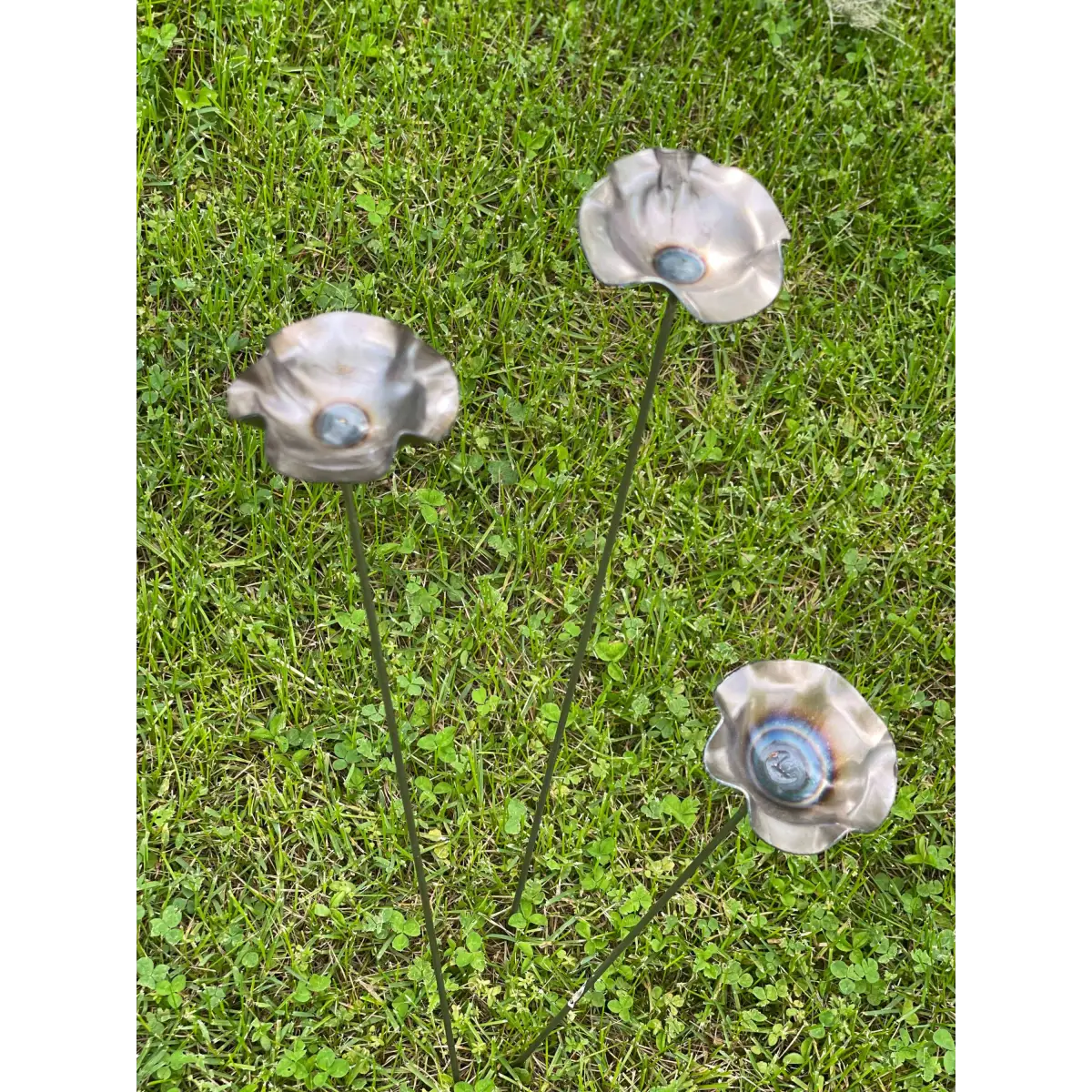 Metal Pollinator Cup Flower Garden Decor - 608 The Factory