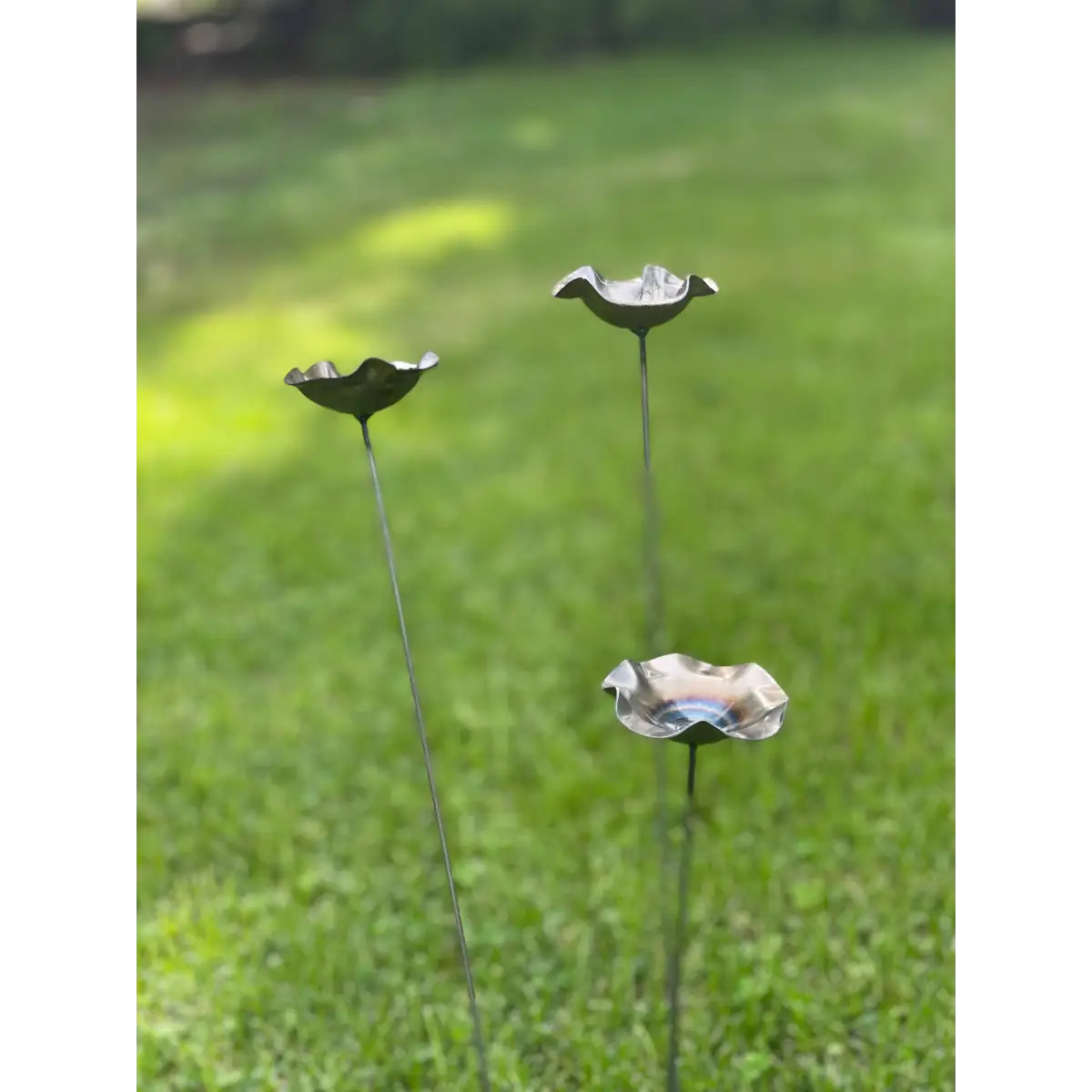 Metal Pollinator Cup Flower Garden Decor - 608 The Factory