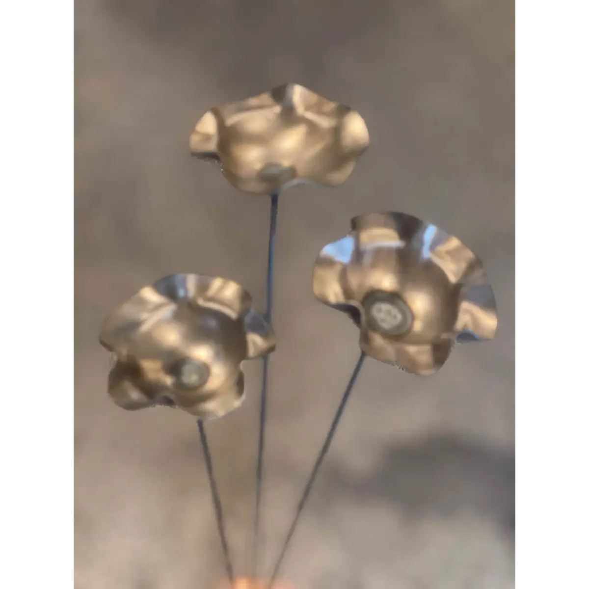 Metal Pollinator Cup Flower Garden Decor - 608 The Factory