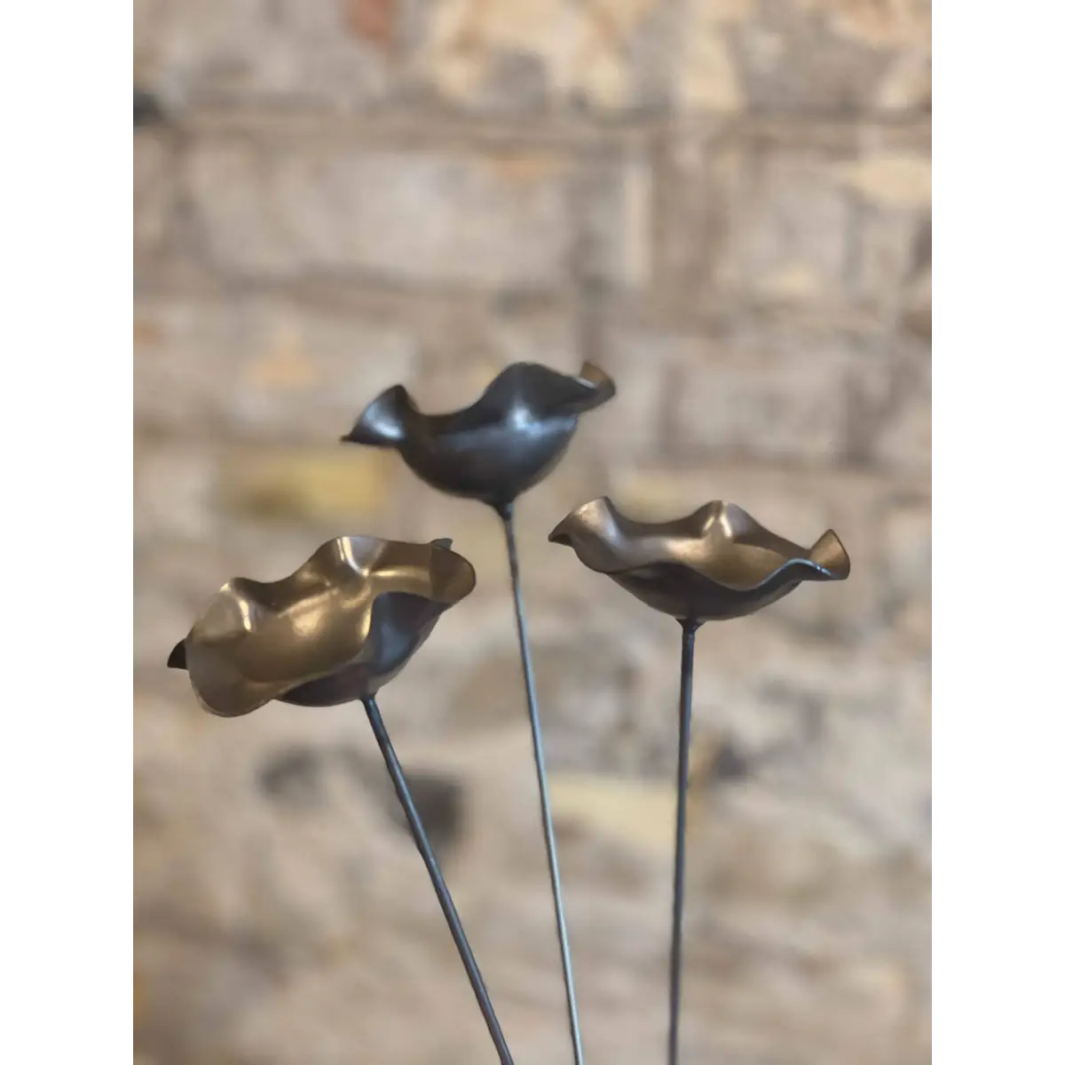 Metal Pollinator Cup Flower Garden Decor - 608 The Factory