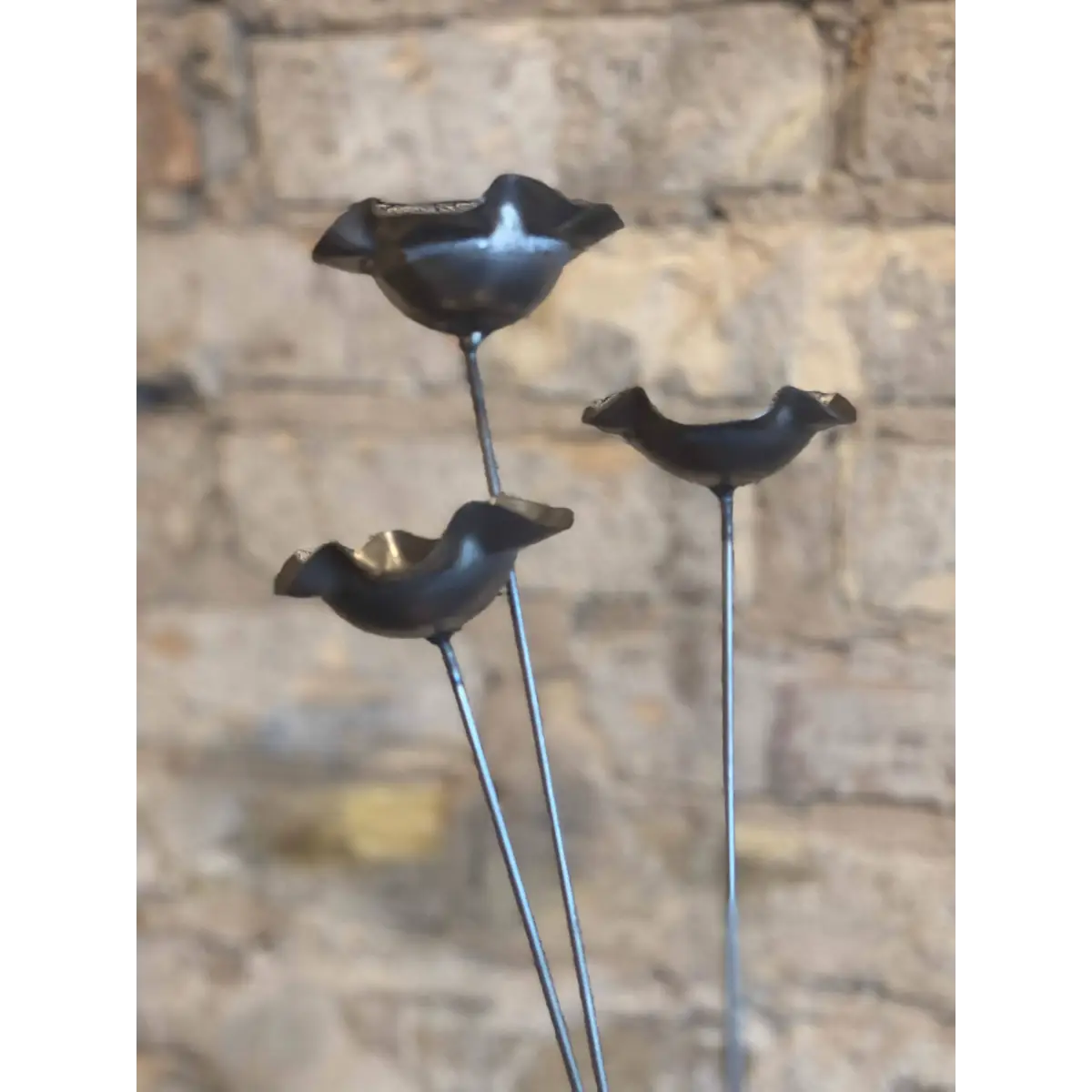 Metal Pollinator Cup Flower Garden Decor - 608 The Factory