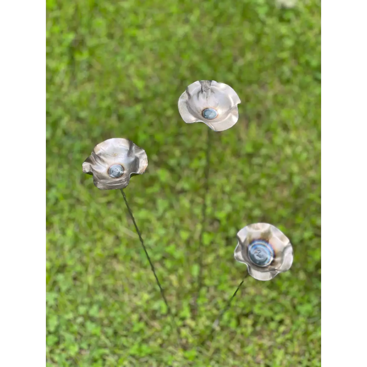 Metal Pollinator Cup Flower Garden Decor - 608 The Factory