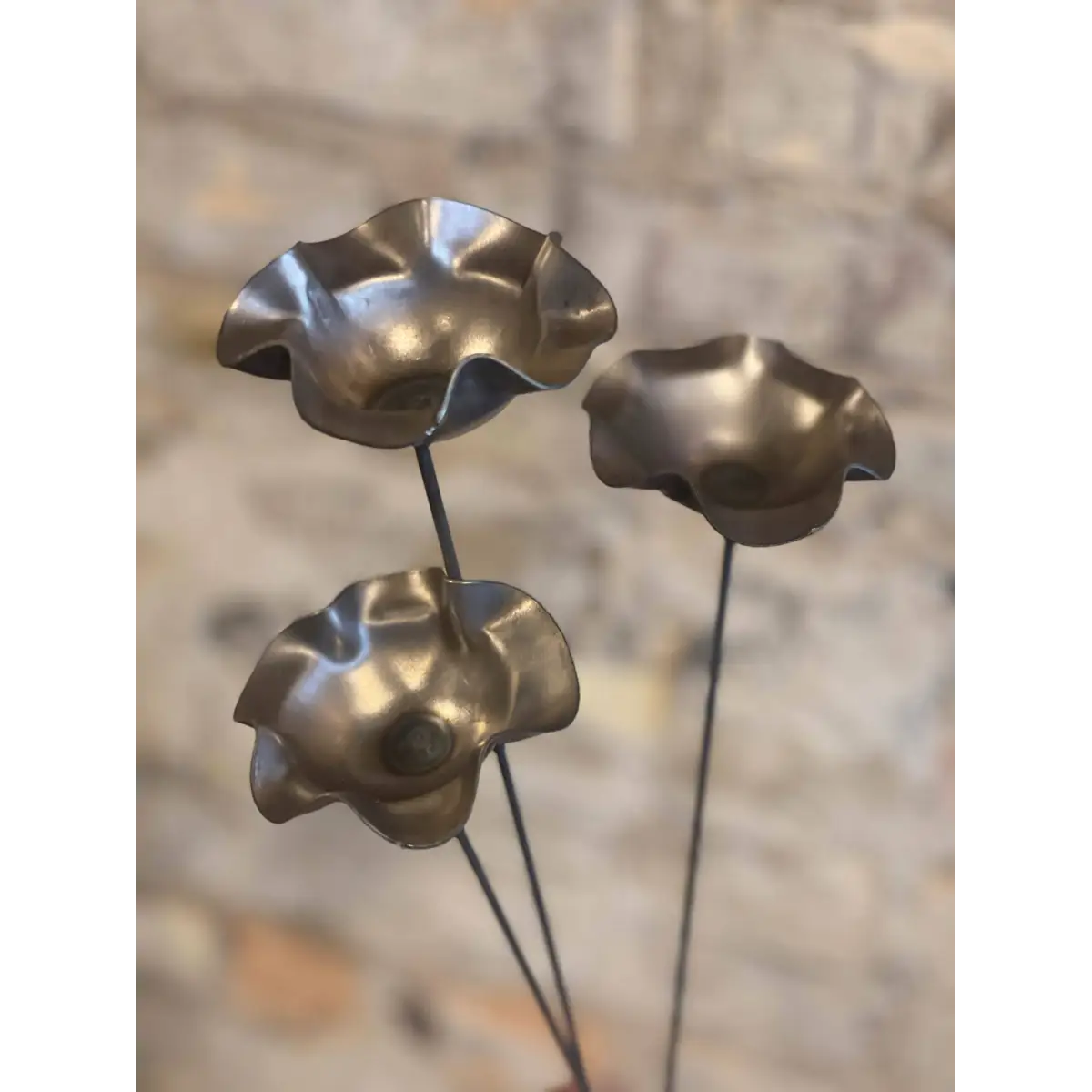 Metal Pollinator Cup Flower Garden Decor - 608 The Factory