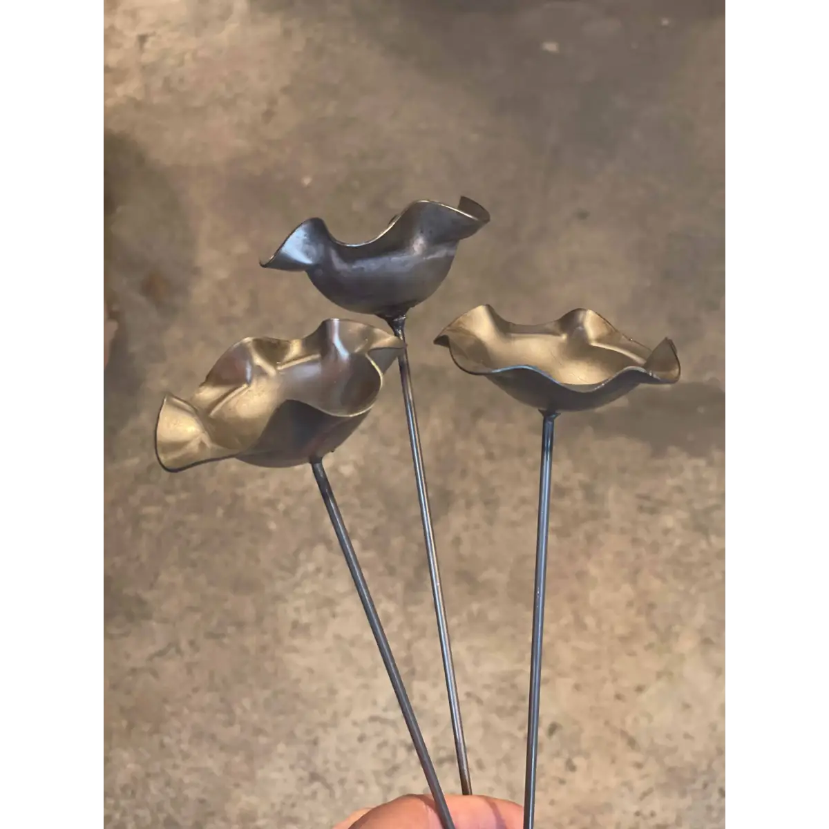 Metal Pollinator Cup Flower Garden Decor - 608 The Factory