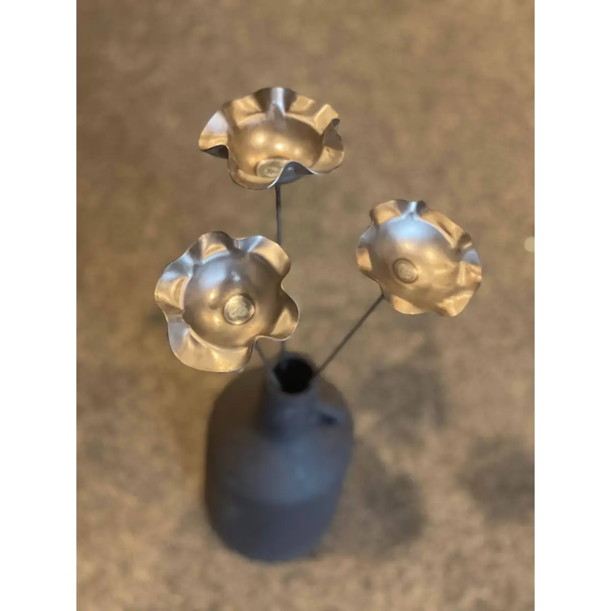 Metal Pollinator Cup Flower Garden Decor - 608 The Factory