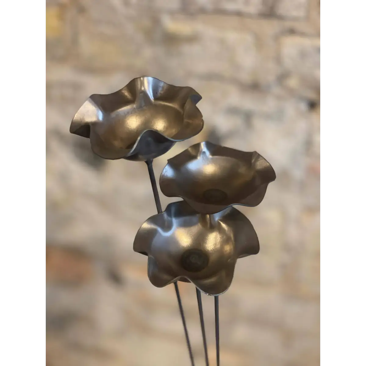 Metal Pollinator Cup Flower Garden Decor - 608 The Factory