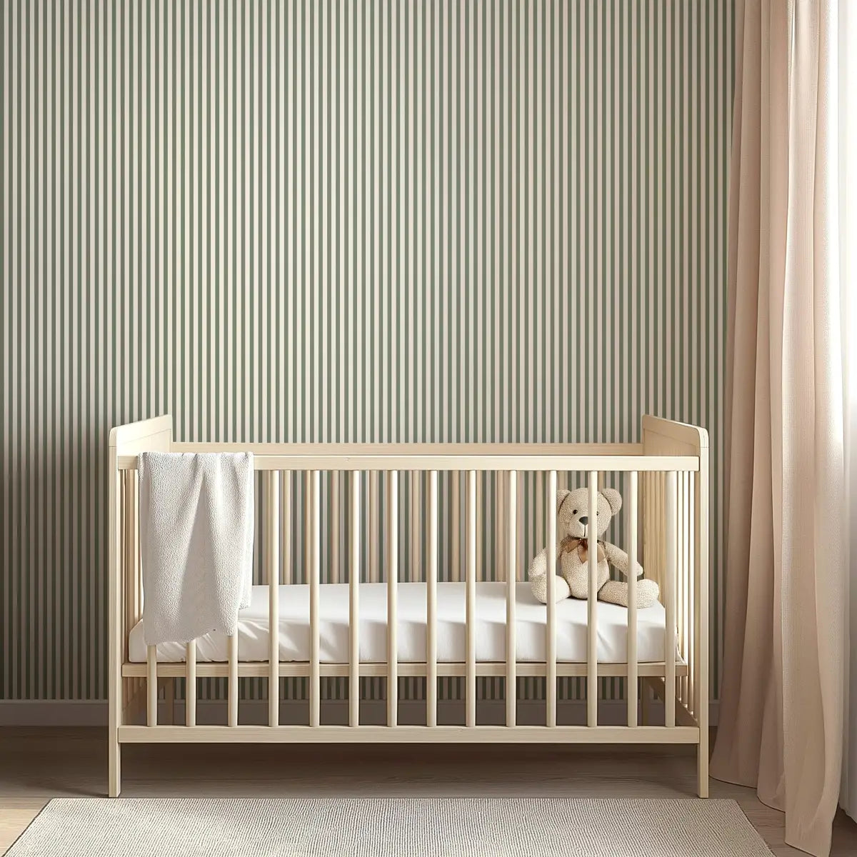 Meyer Wallpaper - Neutral Stripes - Loomwell Home Goods