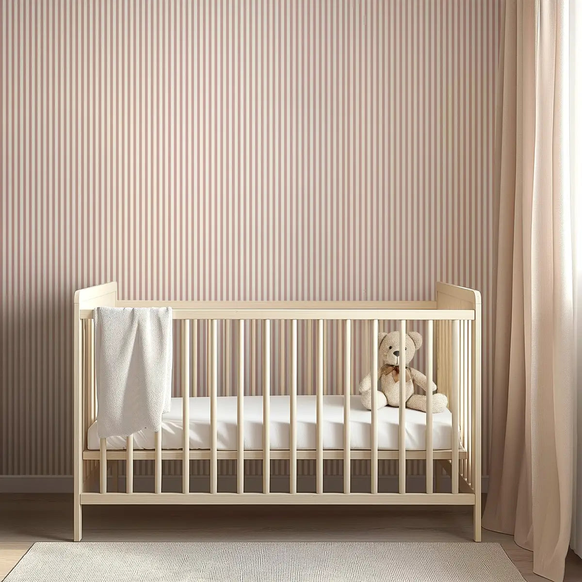 Meyer Wallpaper - Neutral Stripes - Loomwell Home Goods