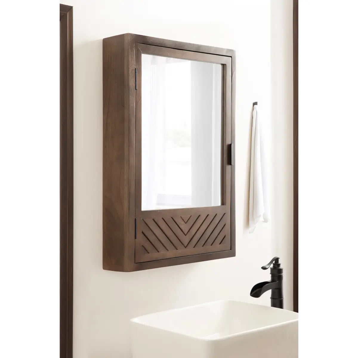 Mezzeta Bathroom Cabinet with Mirror - kateandlaurel