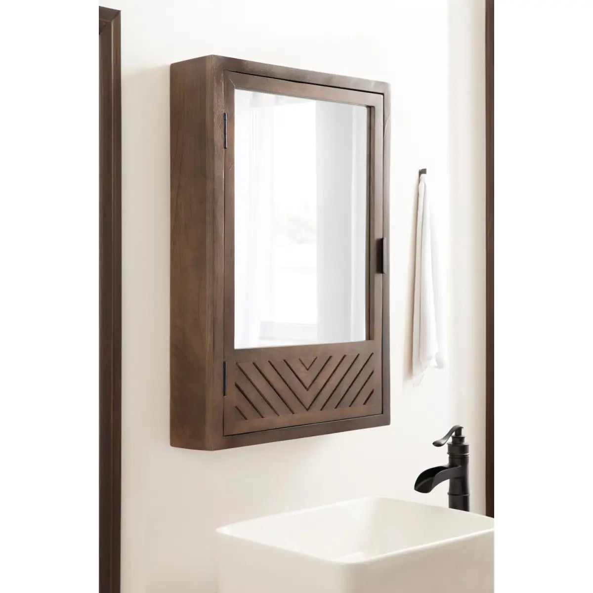 Mezzeta Bathroom Cabinet with Mirror - kateandlaurel