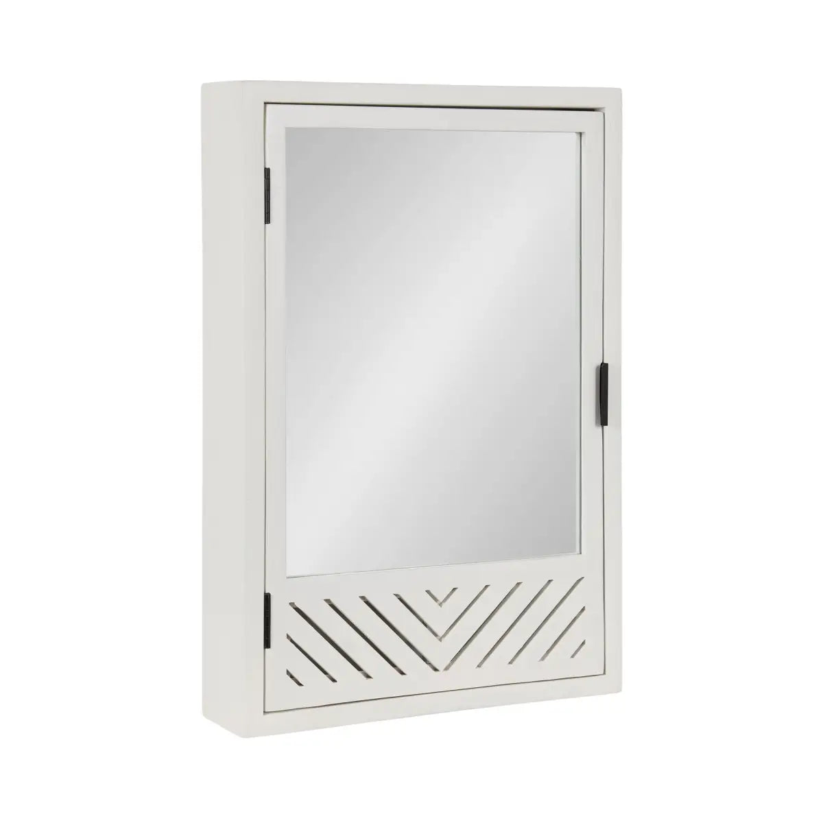 Mezzeta Bathroom Cabinet with Mirror - White - kateandlaurel
