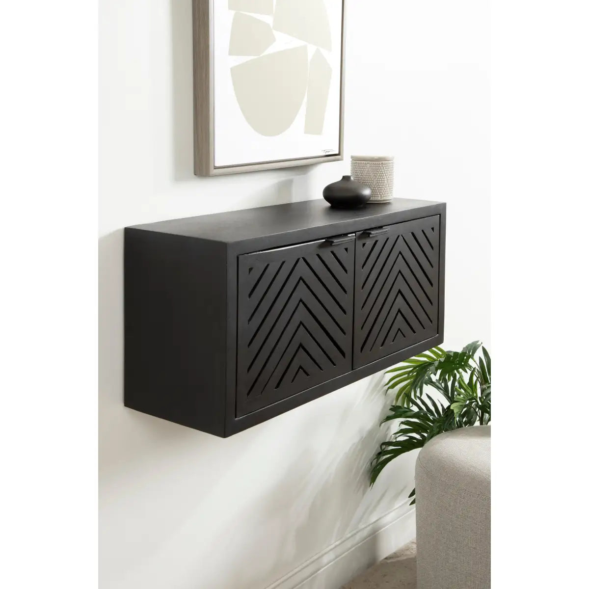 Mezzeta Floating Wood Cabinet - Wall Mount - kateandlaurel