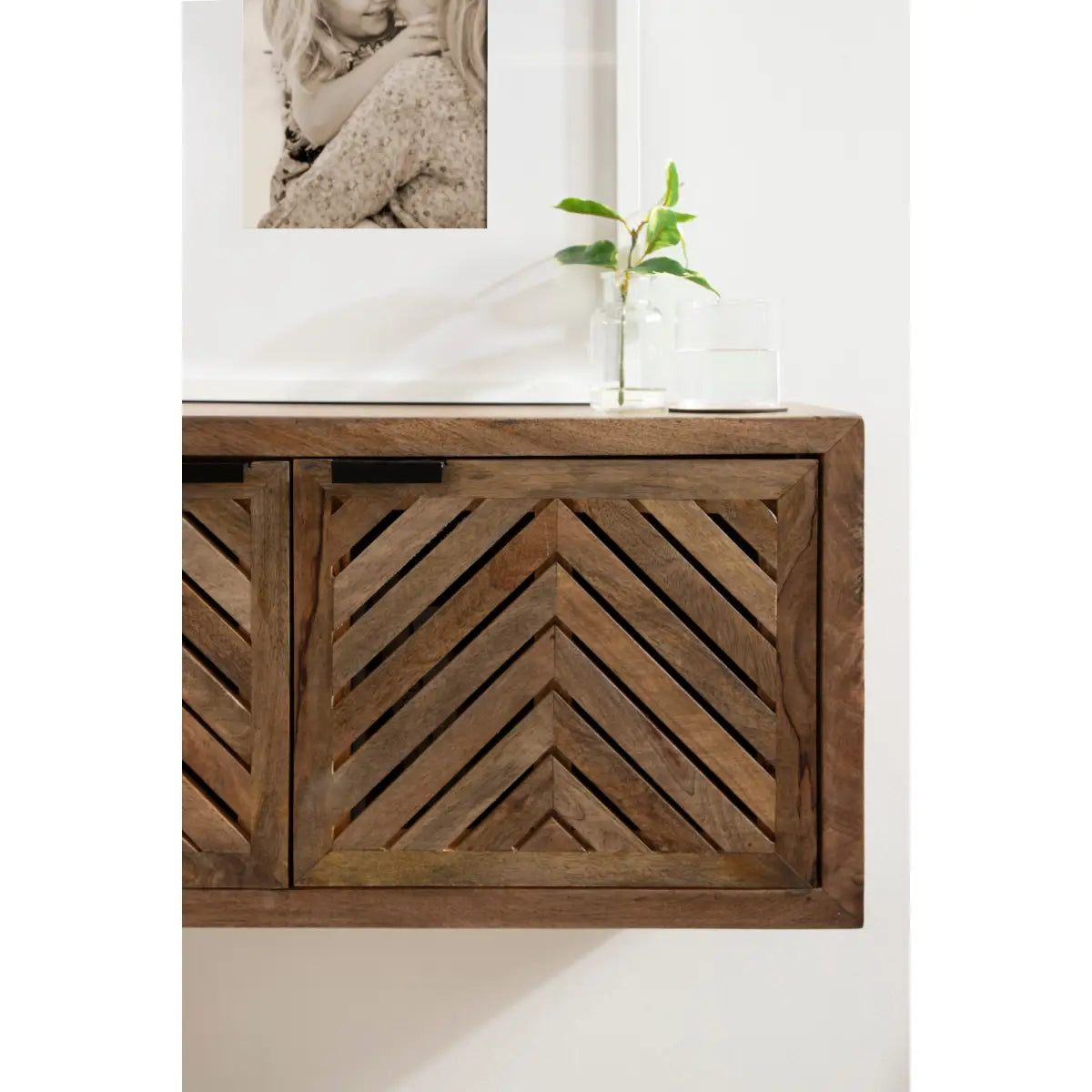 Mezzeta Floating Wood Cabinet - Wall Mount - kateandlaurel
