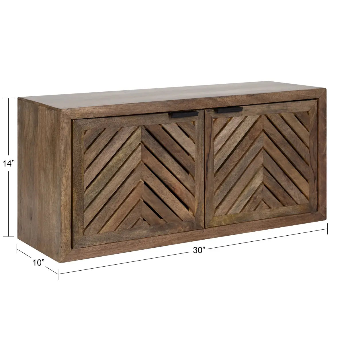 Mezzeta Floating Wood Cabinet - Wall Mount - kateandlaurel