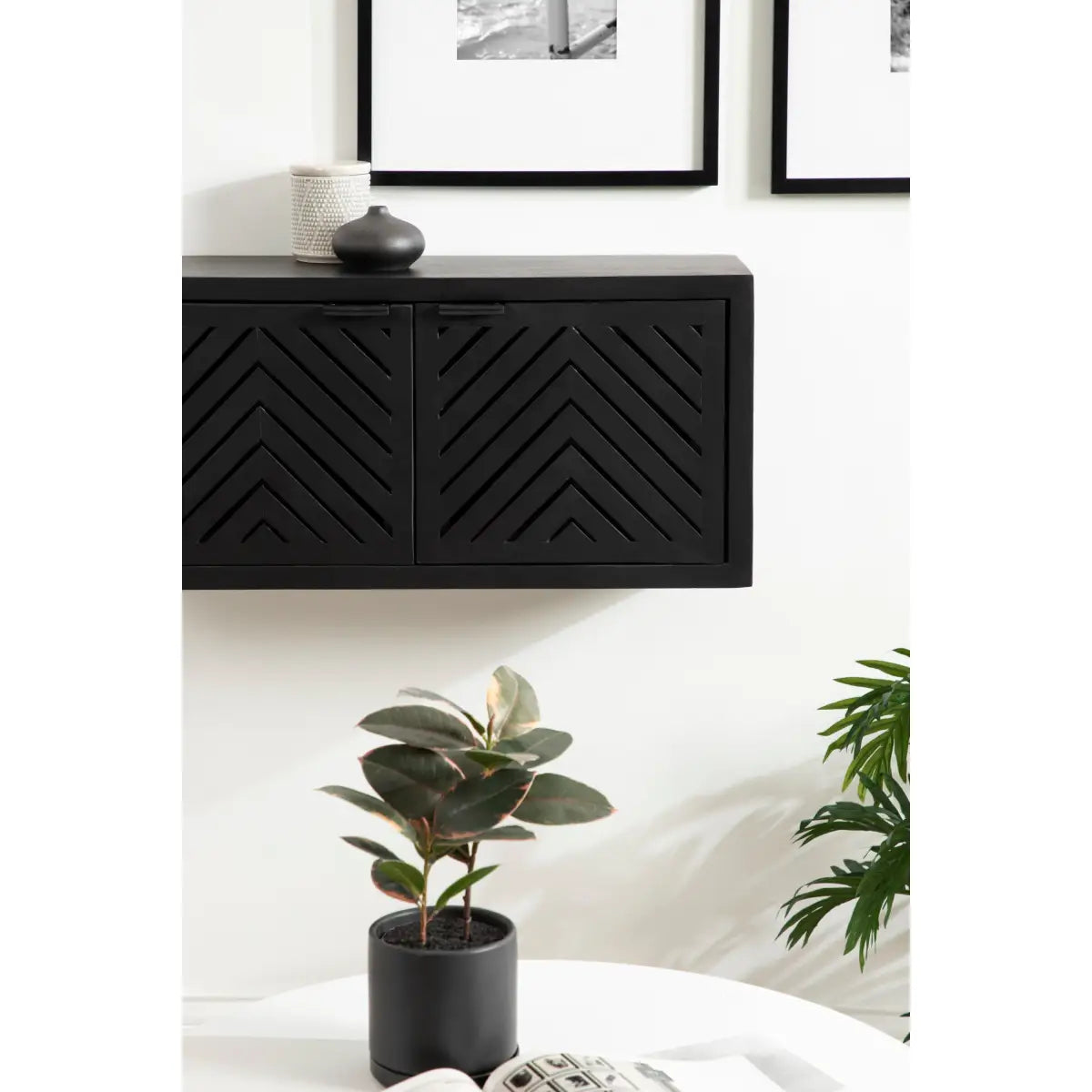 Mezzeta Floating Wood Cabinet - Wall Mount - kateandlaurel
