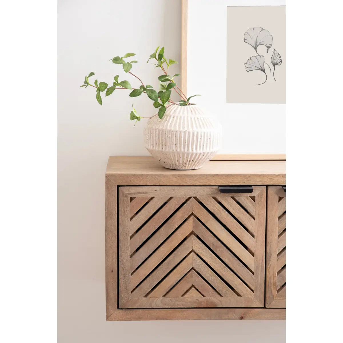 Mezzeta Floating Wood Cabinet - Wall Mount - kateandlaurel