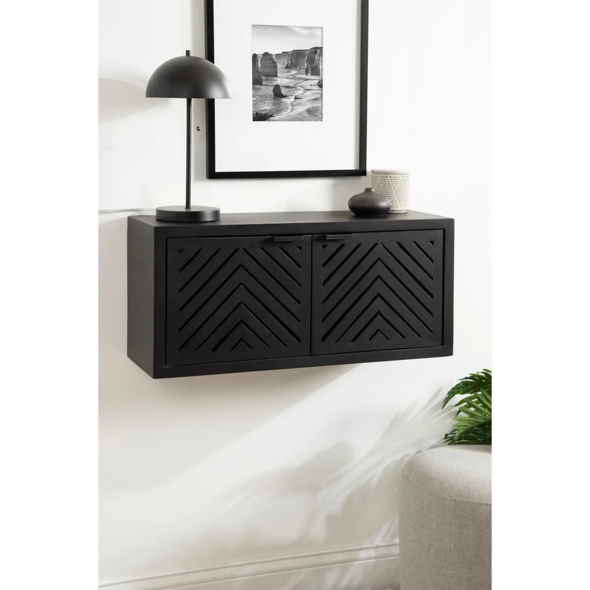 Mezzeta Floating Wood Cabinet - Wall Mount - kateandlaurel