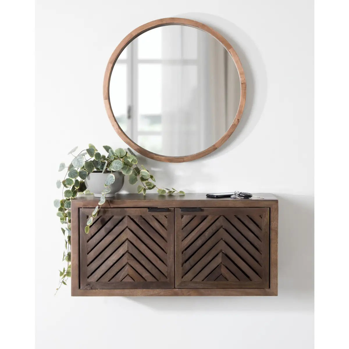 Mezzeta Floating Wood Cabinet - Wall Mount - kateandlaurel