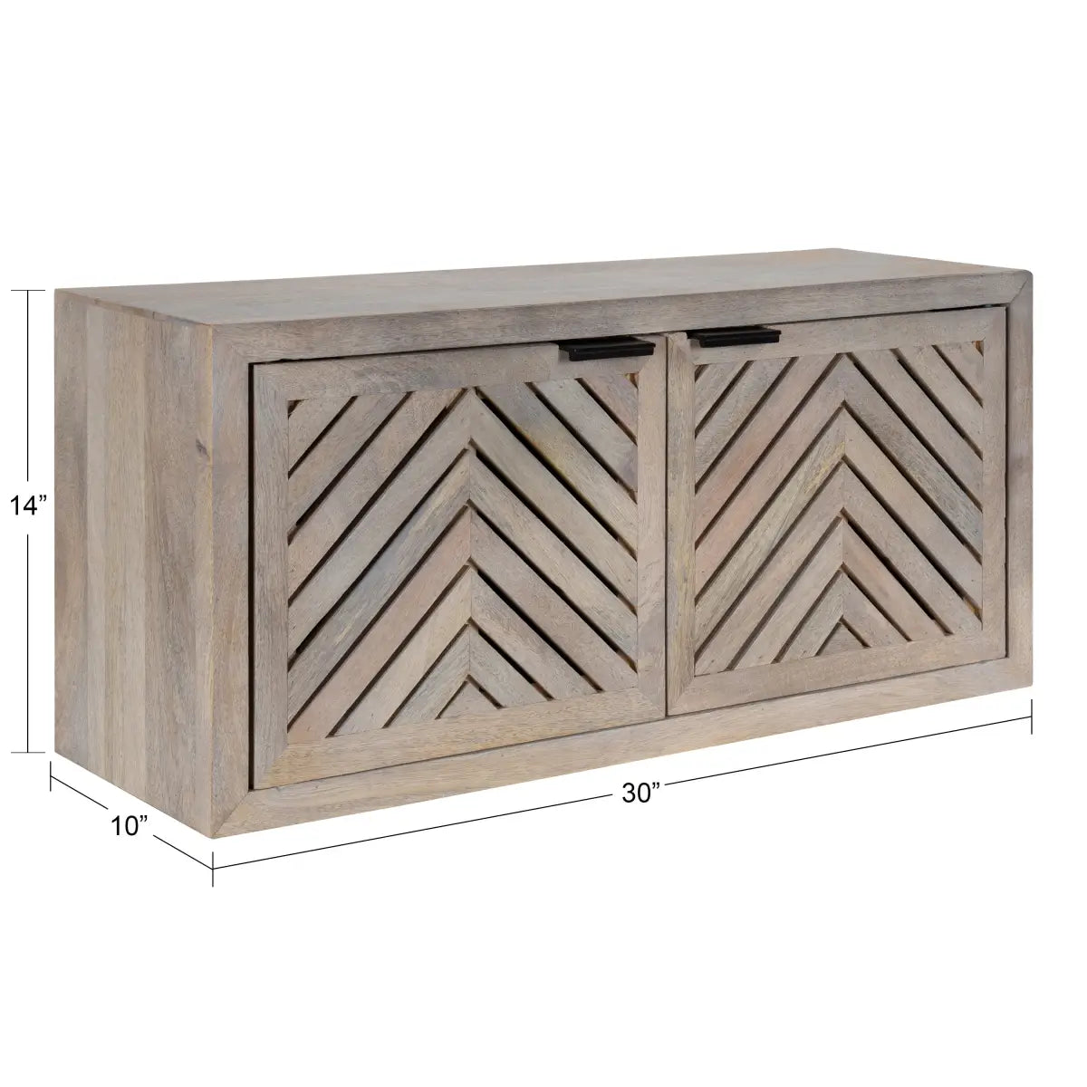 Mezzeta Floating Wood Cabinet - Wall Mount - kateandlaurel
