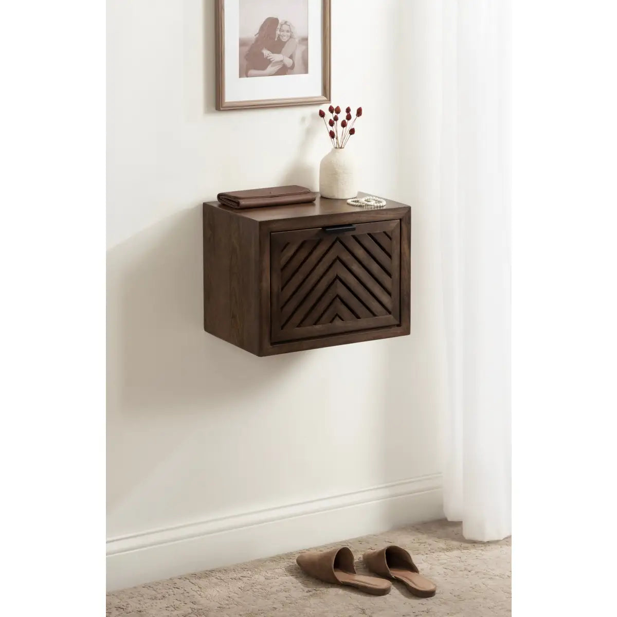 Mezzeta Wood Side Table - Floating - kateandlaurel