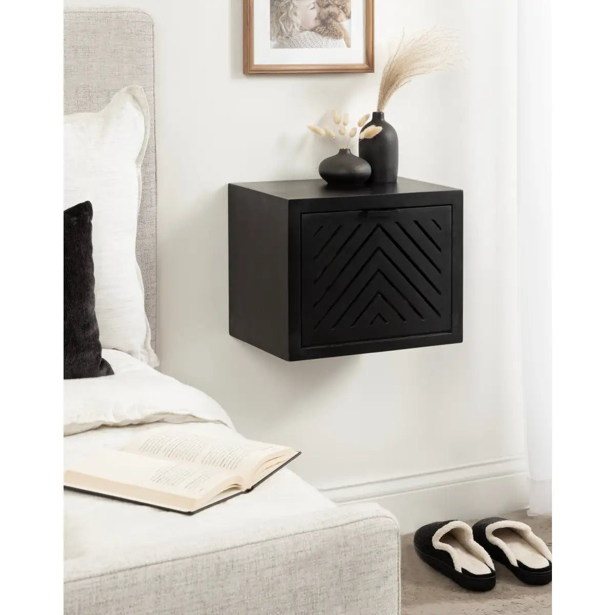 Mezzeta Wood Side Table - Floating - kateandlaurel