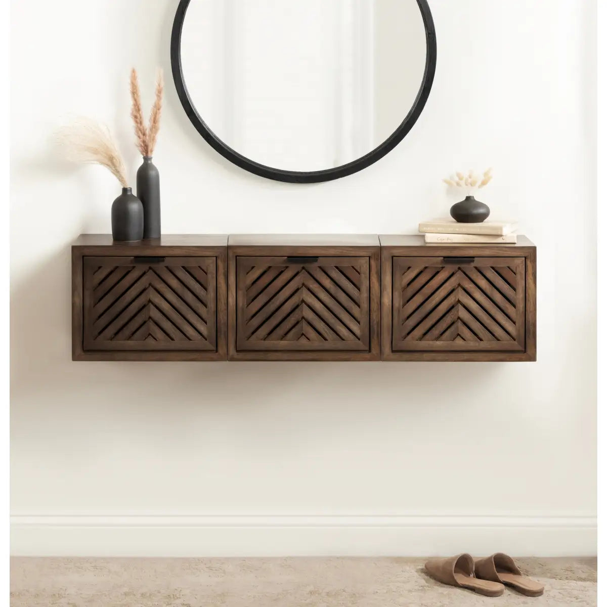 Mezzeta Wood Side Table - Floating - kateandlaurel