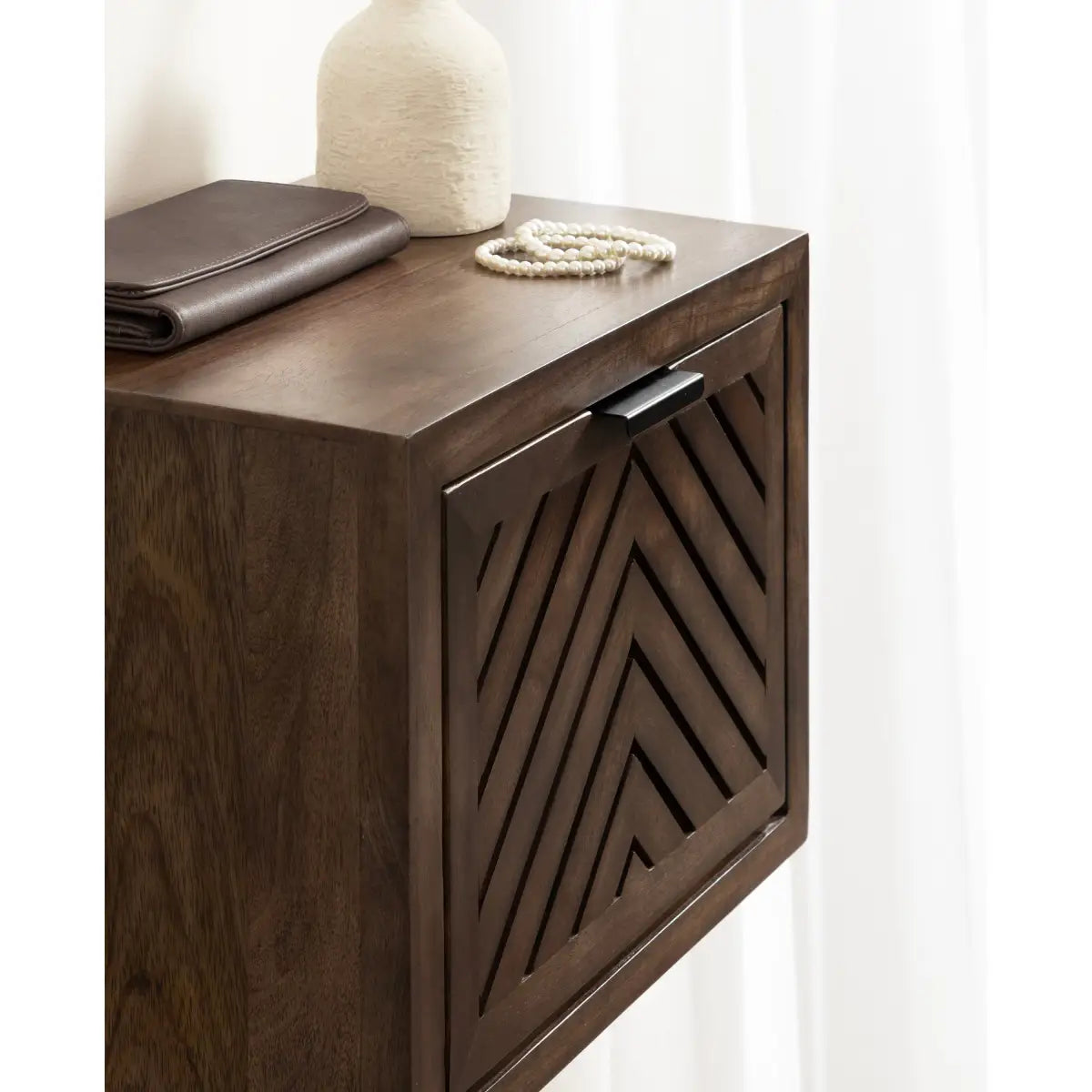 Mezzeta Wood Side Table - Floating - kateandlaurel