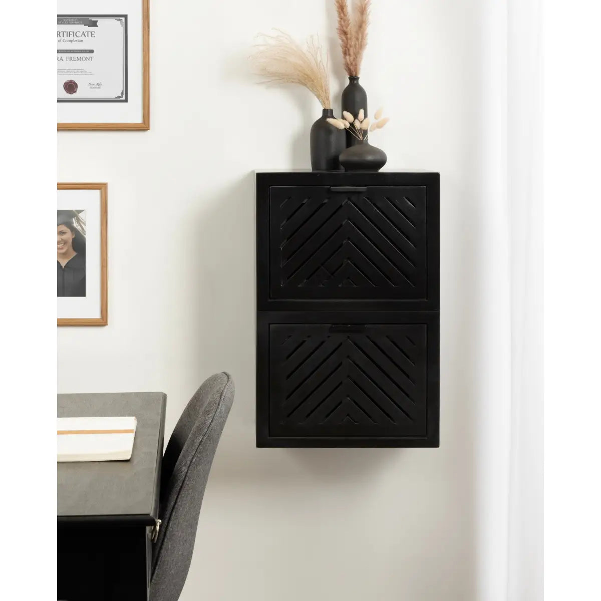 Mezzeta Wood Side Table - Floating - kateandlaurel