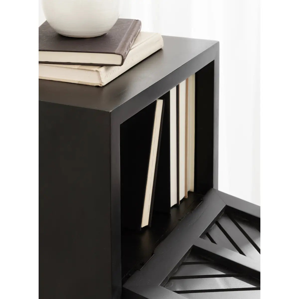 Mezzeta Wood Side Table - Floating - kateandlaurel