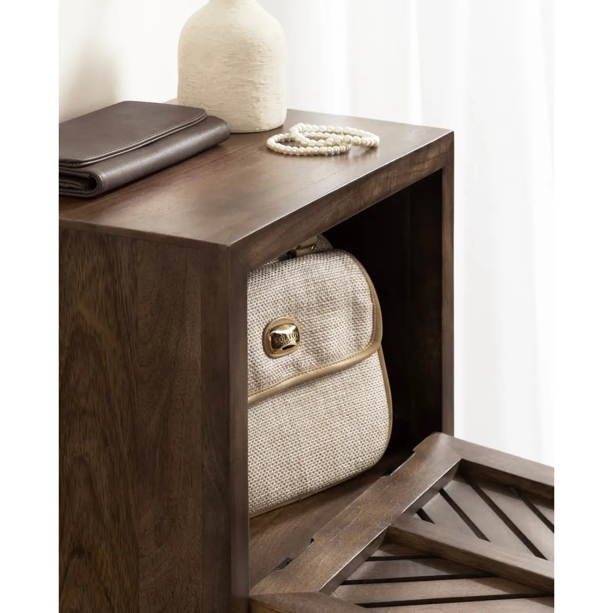 Mezzeta Wood Side Table - Floating - kateandlaurel