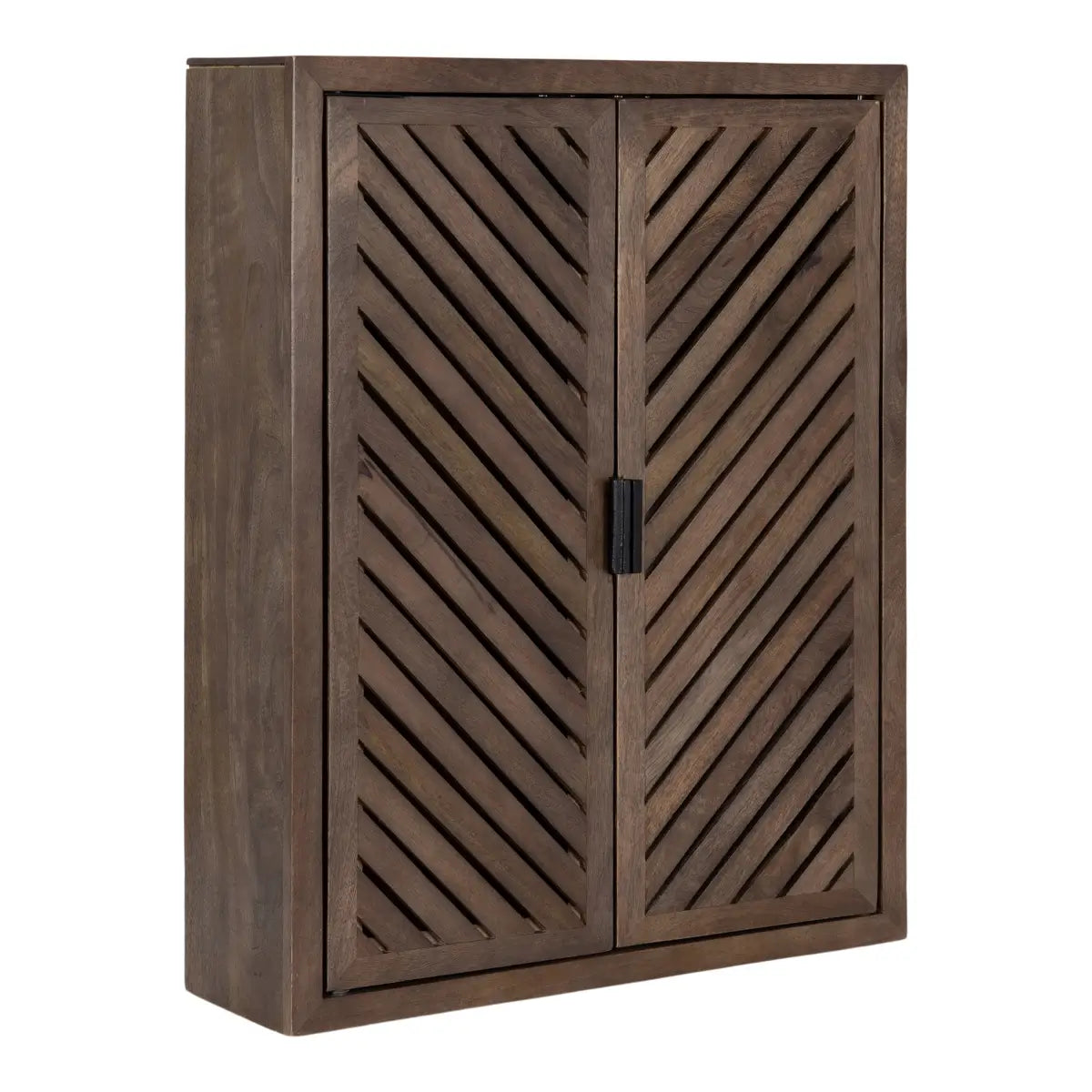 Mezzeta Tall Wood Bath Cabinet - Brown / 22x7x28 - kateandlaurel