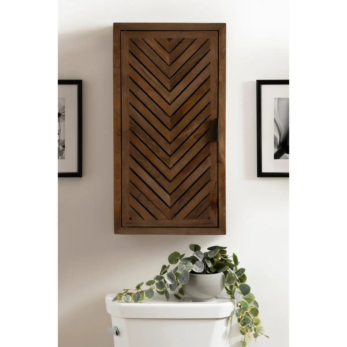 Mezzeta Tall Wood Bath Cabinet - kateandlaurel