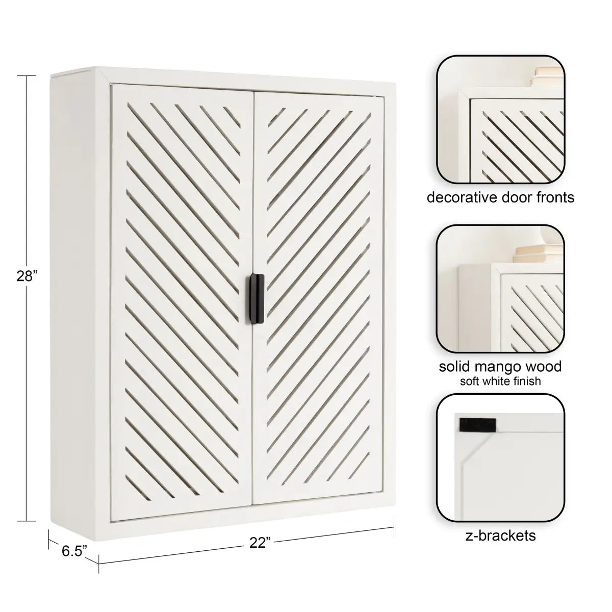 Mezzeta Tall Wood Bath Cabinet - kateandlaurel