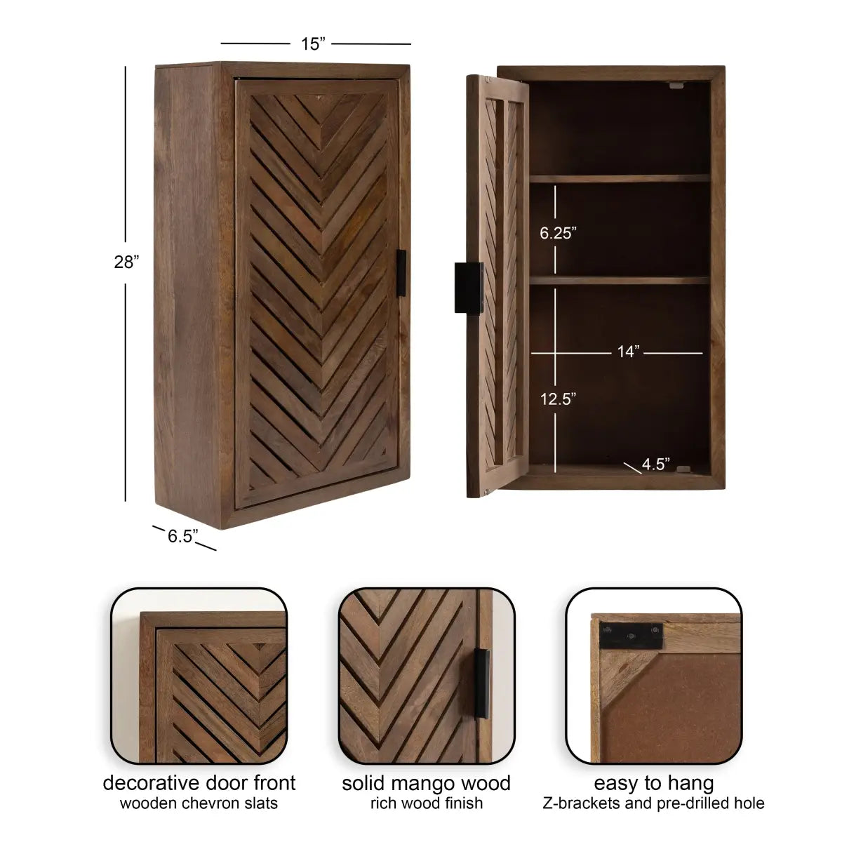 Mezzeta Tall Wood Bath Cabinet - kateandlaurel