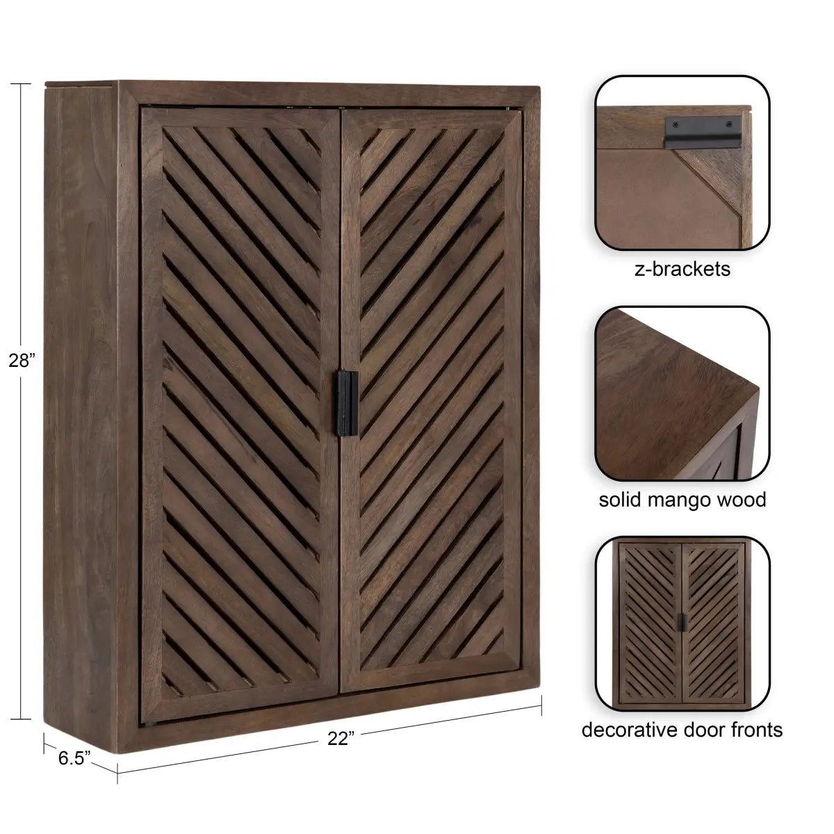 Mezzeta Tall Wood Bath Cabinet - kateandlaurel