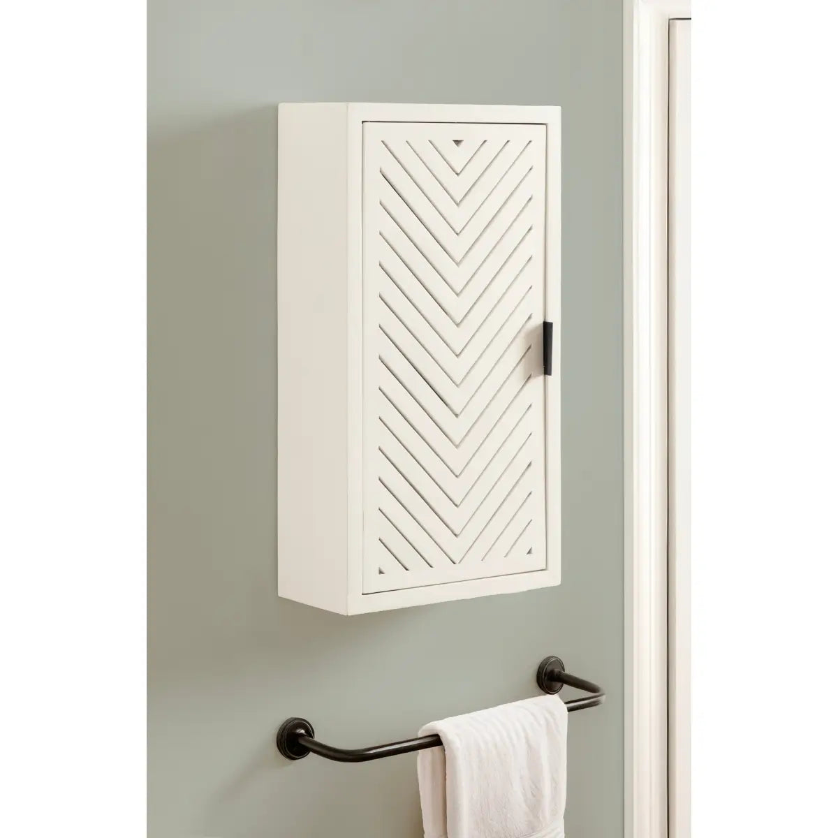 Mezzeta Tall Wood Bath Cabinet - kateandlaurel