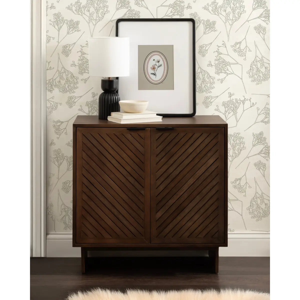 Mezzeta Wood Floor Storage Cabinet - kateandlaurel