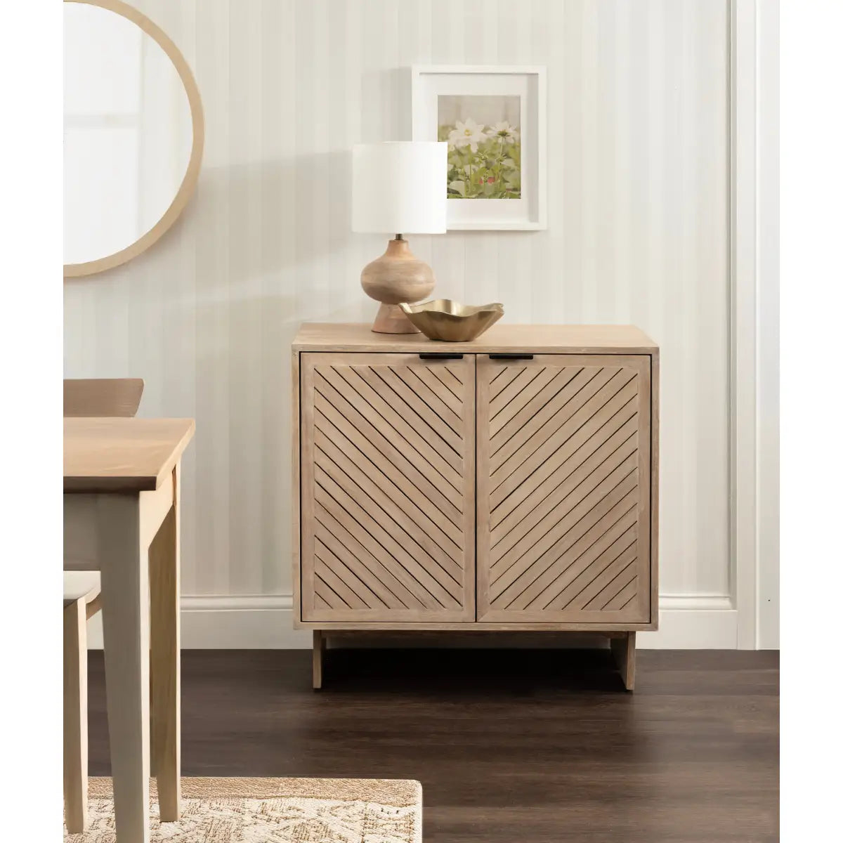 Mezzeta Wood Floor Storage Cabinet - kateandlaurel