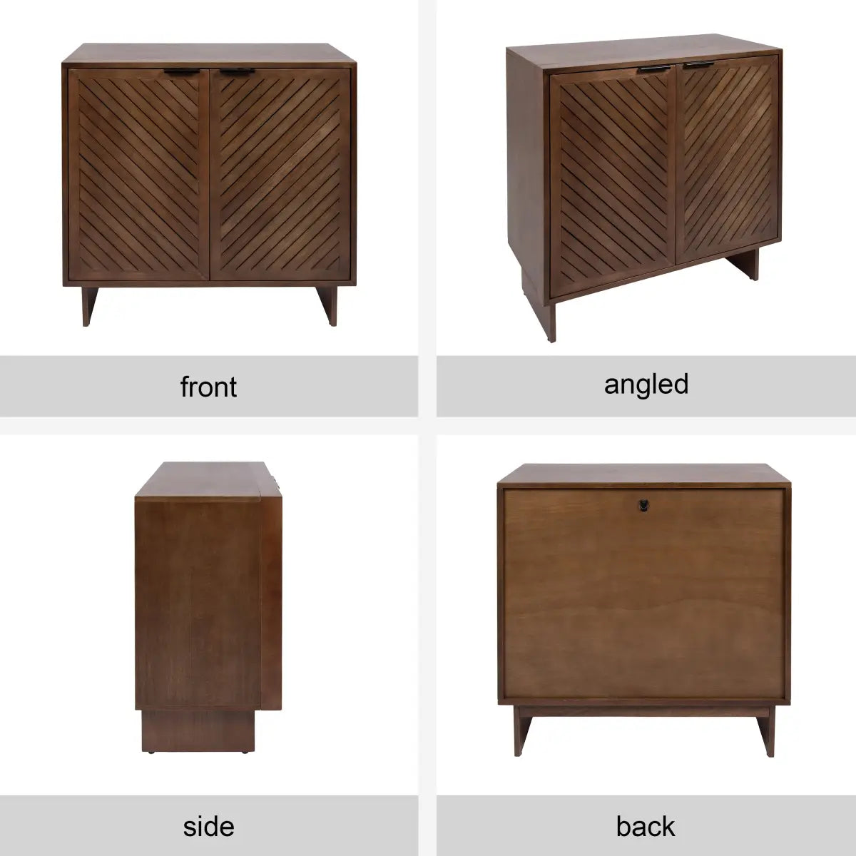 Mezzeta Wood Floor Storage Cabinet - kateandlaurel