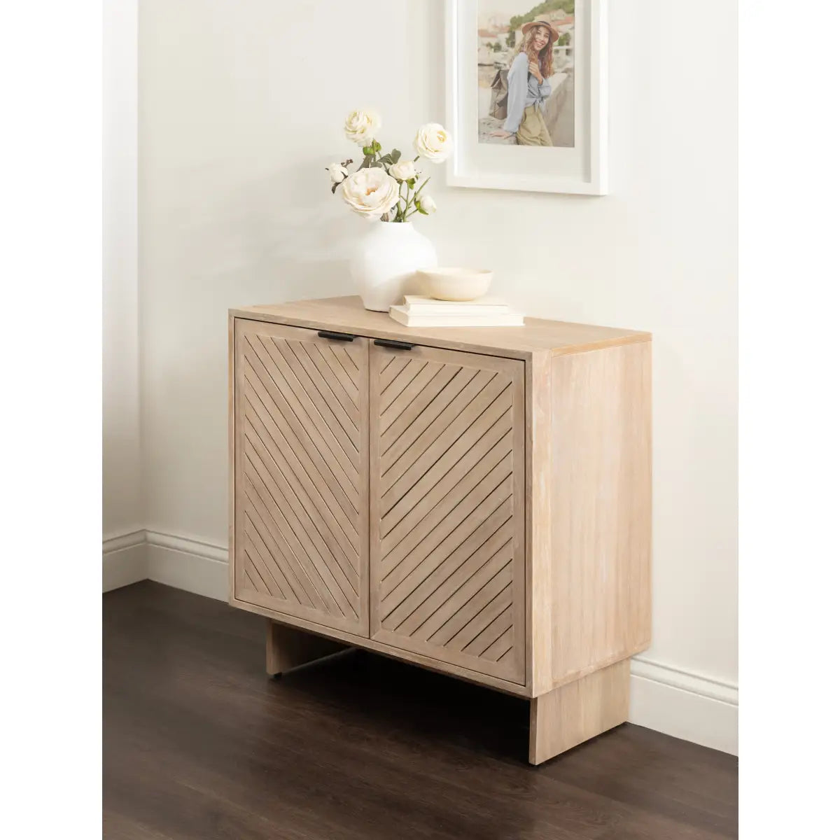 Mezzeta Wood Floor Storage Cabinet - kateandlaurel
